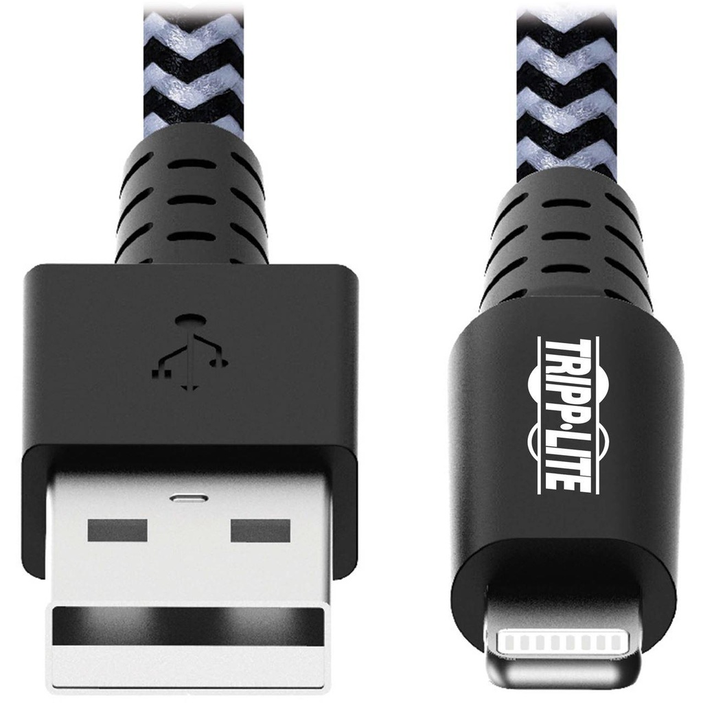 [M100-006-HD] Heavy-Duty USB-A to Lightning Sync/Charge Cable, MFi Certified - M/M, USB 2.0, 6 ft. (1.83 m)