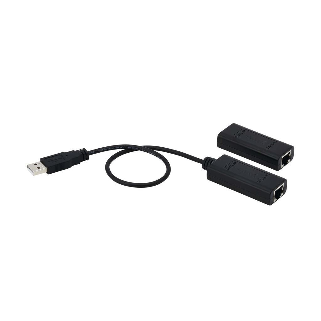 [B203-101-POC] 1-Port USB over Cat5/Cat6 Extender Kit with Power over Cable - USB 2.0, Up to 164.04 ft. (50M), Black