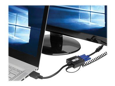 [P131-06N] HDMI to VGA with Audio Converter Cable Adapter for Ultrabook/Laptop/Desktop PC, (M/F), 6-in. (15.24 cm)
