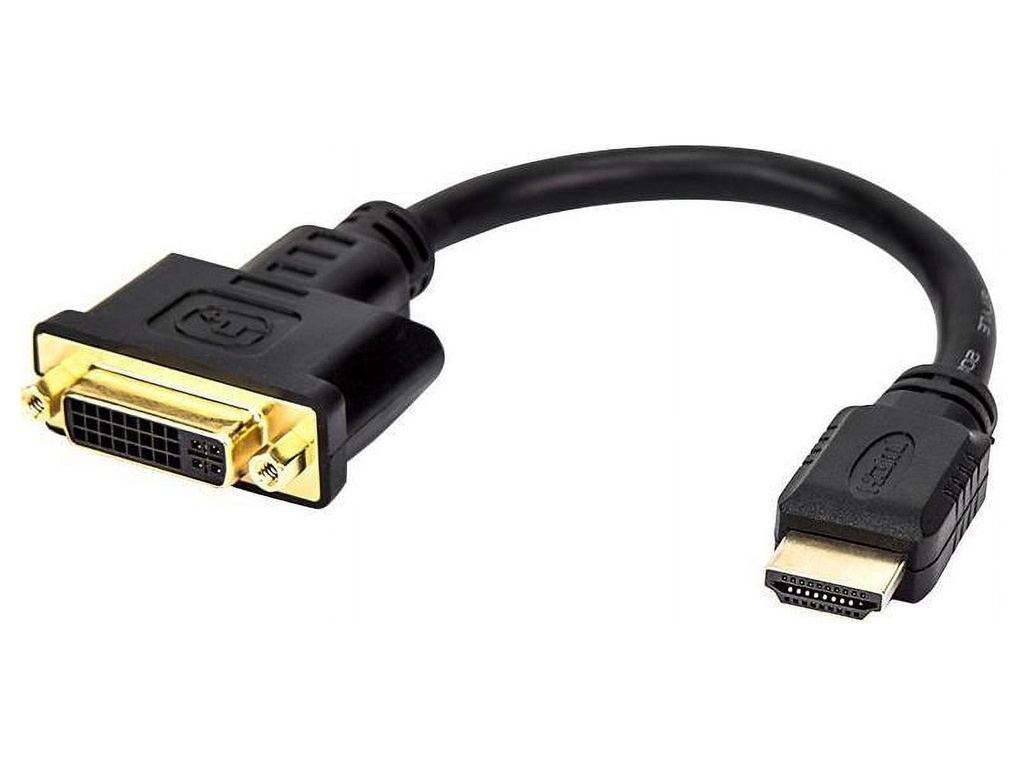 [P132-08N] HDMI to DVI Adapter Video Converter (HDMI-M to DVI-D F), 8-in. (20.32 cm)