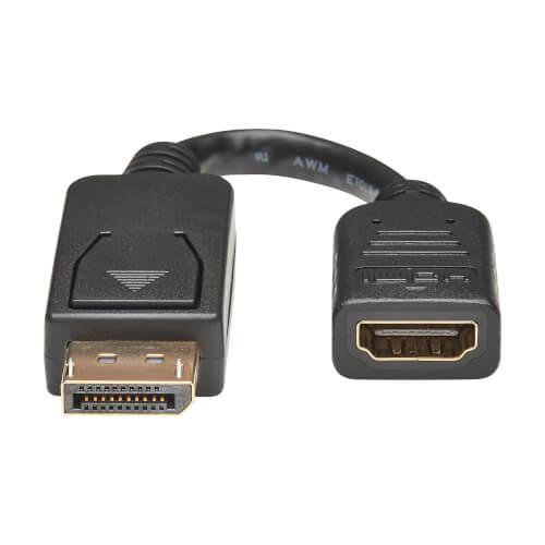 [P136-000] DisplayPort to HDMI Adapter Video Converter (M/F), 6-in. (15.24 cm)