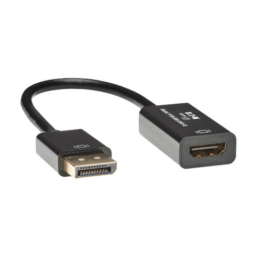 [P136-06N-UHD-V2] DisplayPort to HDMI 4K Active Adapter Video Converter, DP Ver 1.2, HDCP, 4K 30Hz (M/F), 6-in. (15.24 cm)