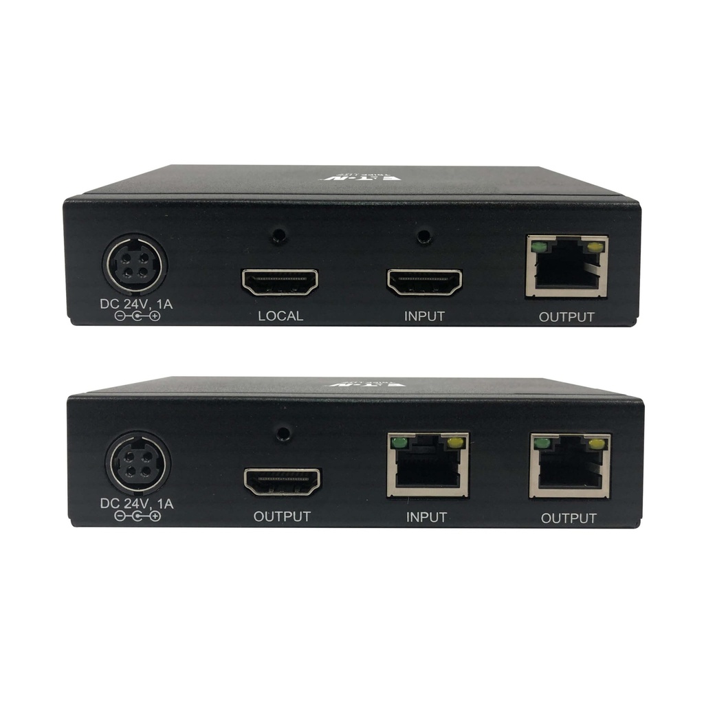 [B127A-1A1-BHPH] HDMI over Cat6 Extender Kit, Transmitter and Pigtail Receiver, 4K 60Hz, 4:4:4, PoC, HDR, HDCP 2.2, 230 ft., TAA
