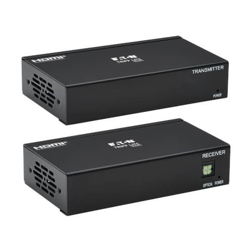 [B127A-2A1-BHBH] 2-Port HDMI over Cat6 Extender Kit, Transmitter/Receiver - 4K 60 Hz, HDR, 4:4:4, PoC, 230 ft. (70.1 m), TAA