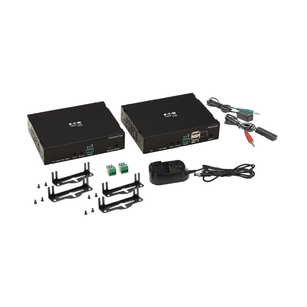 [B127E-1A1-HH] HDMI over Cat6 Extender Kit with Power over Cable - 4K 60 Hz, 4:4:4, 328 ft. (100 m)