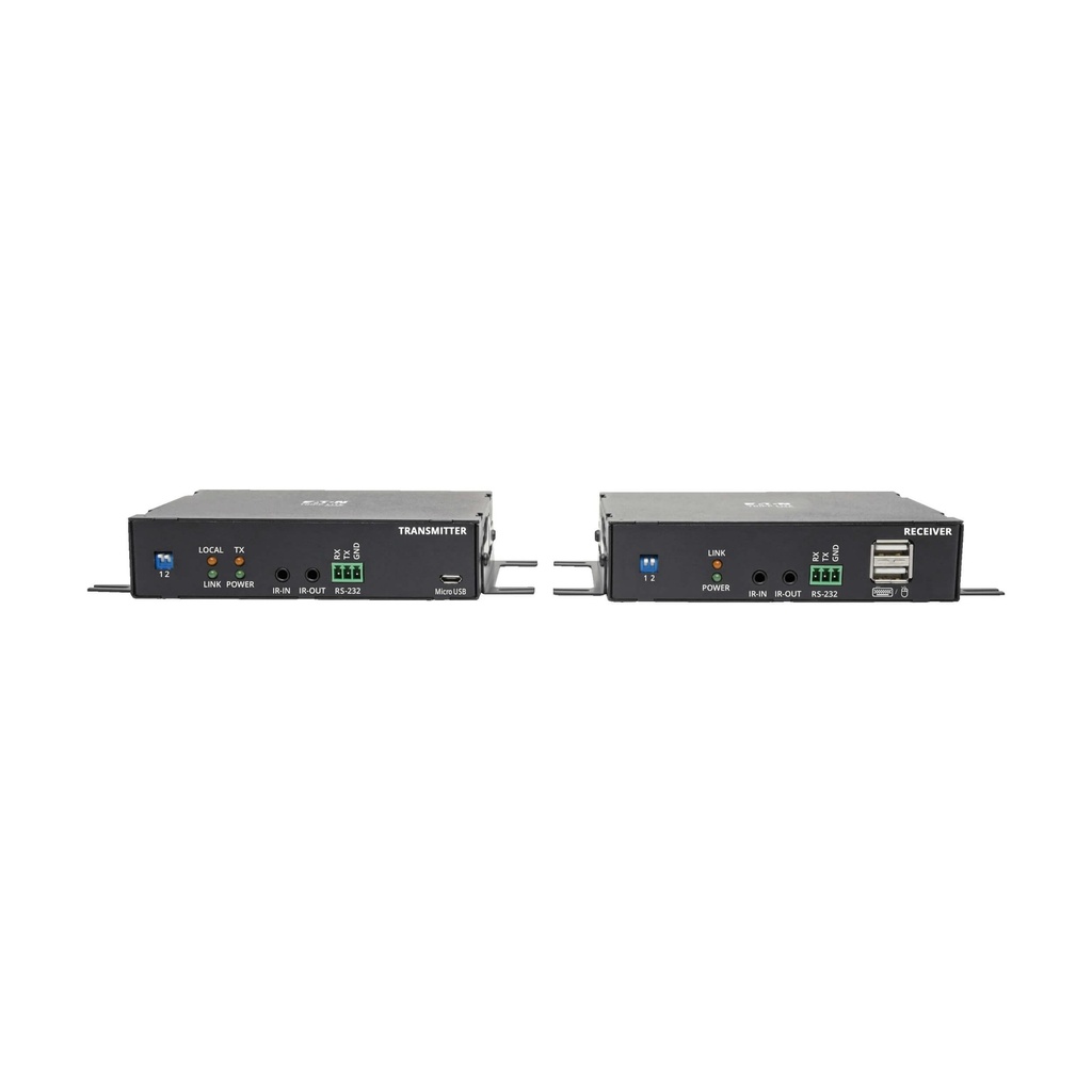 [B127F-1A1-SM-DD] DisplayPort over Fiber Extender Kit, Transmitter/Receiver, 4K, 4:4:4, Singlemode LC, Up to 6.2 mi., TAA