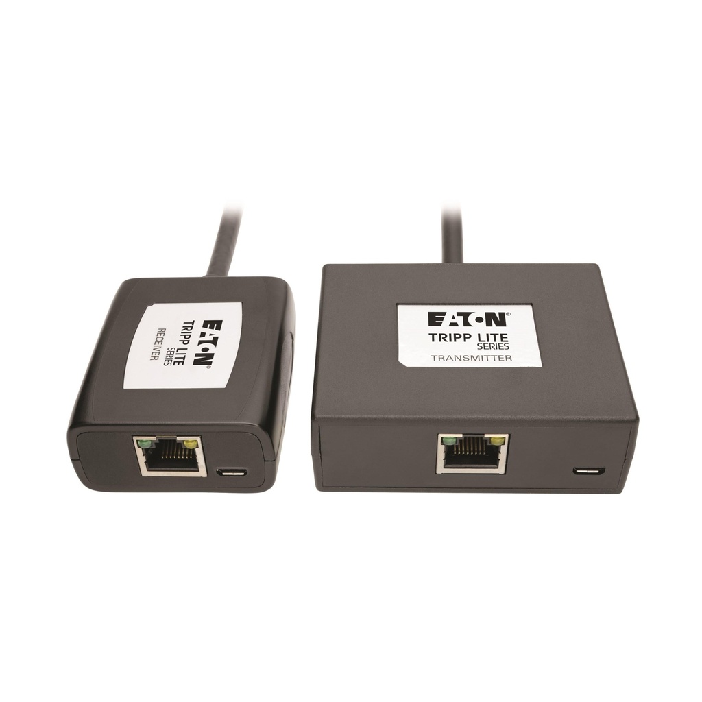 [B150-1A1-HDMI] DisplayPort to HDMI over Cat5/6 Active Extender Kit, Pigtail Transmitter/Receiver for Video/Audio, 150 ft. (45 m), TAA