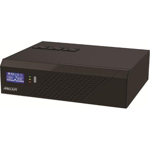 [IVR-1200LBKS] Mecer 1200VA, 720W, 12V DC-AC Inverter with LCD Display 