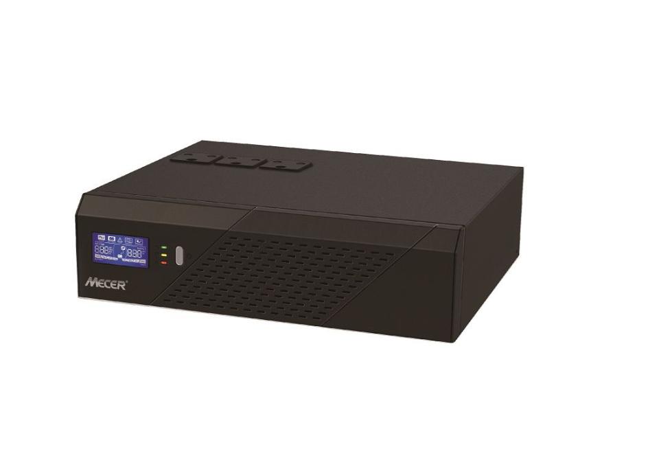 [IVR-2400LBKS] Mecer 2400VA, 1440W, 24V DC-AC Inverter with LCD Display 