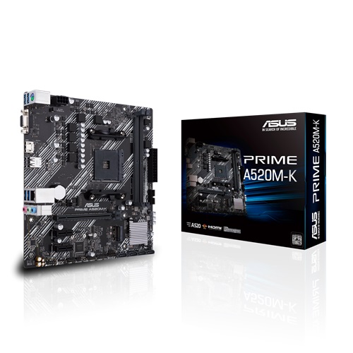 [A520M-K-only] AMD A520 Chipset Ryzen AM4 Series Micro ATX M/B