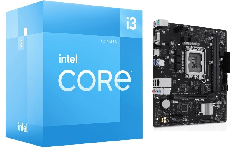 [CI3-12100-H610M-R] Alder Lake Core i3-12100 with H610M-R