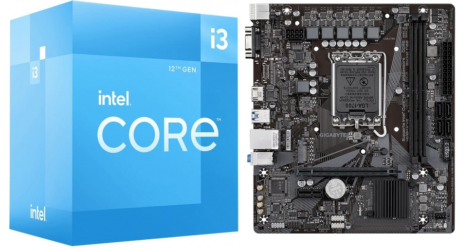 Alder Lake Core i3-12100 with H610M-H