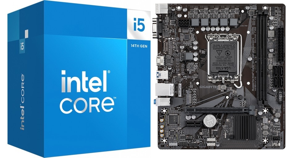 [I5-14400-BX-H610M-H] Raptor Lake Core i5-14400 with H610M-H