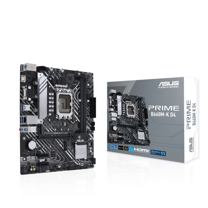 [B660M-K] Intel B660M-K Chipset 12th / 13th /14th Generation Alder Lake Core i7 and Core i9 Micro ATX M/B