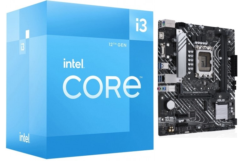 [CI3-12100-B660M-K] Alder Lake Core i3-12100 with B660M-K