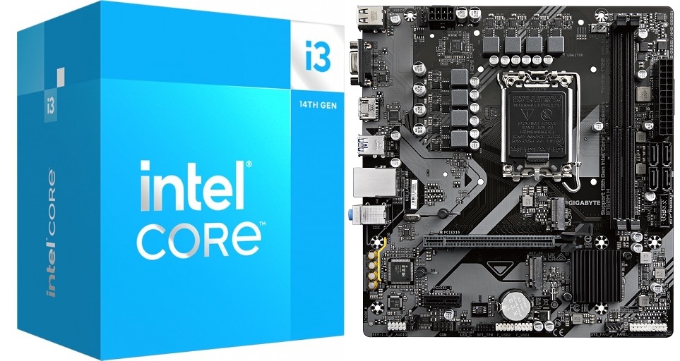 [CI3-14100-B760M-H] Raptor Lake Core i3-14100 with B760M-H