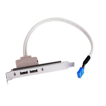 [GC-USB-2P] 2 Port USB2.0 Cable W/Bracket