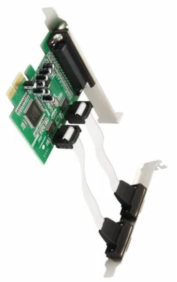 [PCE9910-2S1P] PCIe Multi I/O Card (2 x 16C550 Serial, 1 x ECP / EPP Parallel) W/Low Profile Bracket.