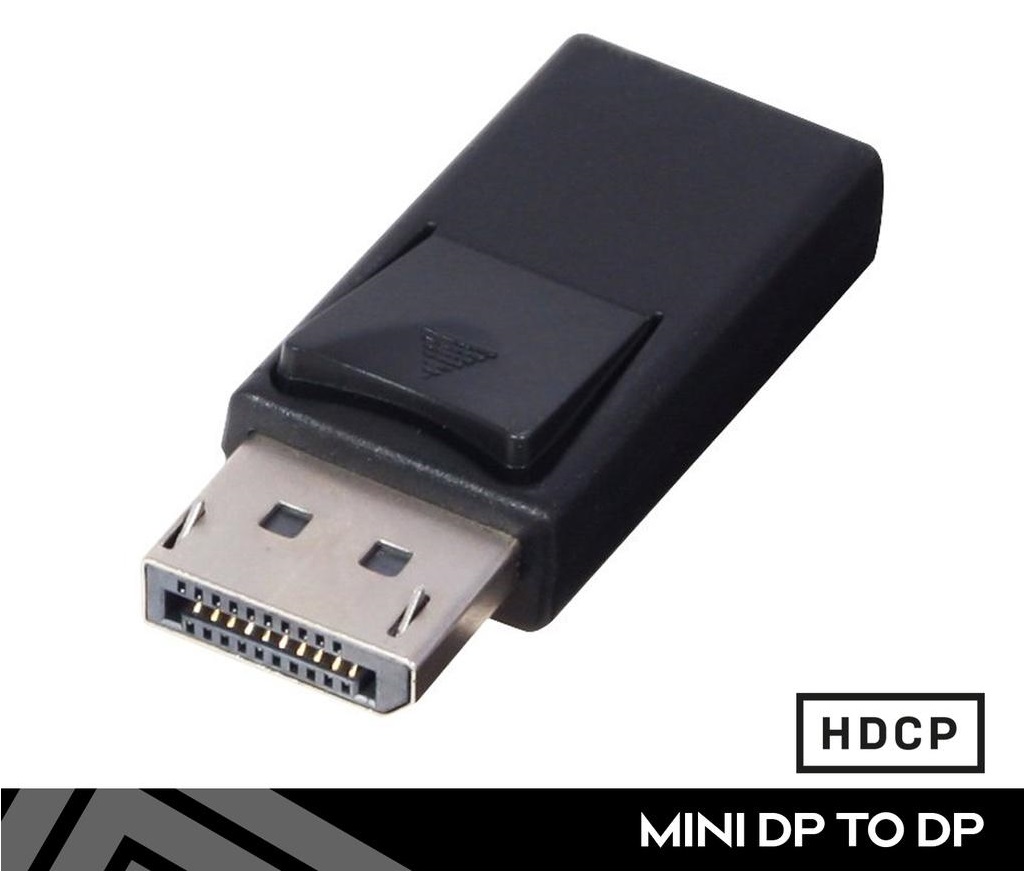 Display Port (Female) to Mini Display Port (Male) Adaptor