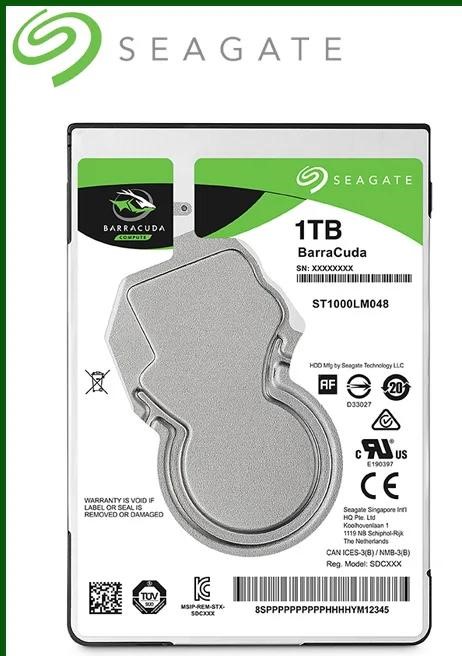 [ST1000LM048] Seagate 1TB SATA III 7mm Hard Disk Drive (5400rpm) 128MB Cache