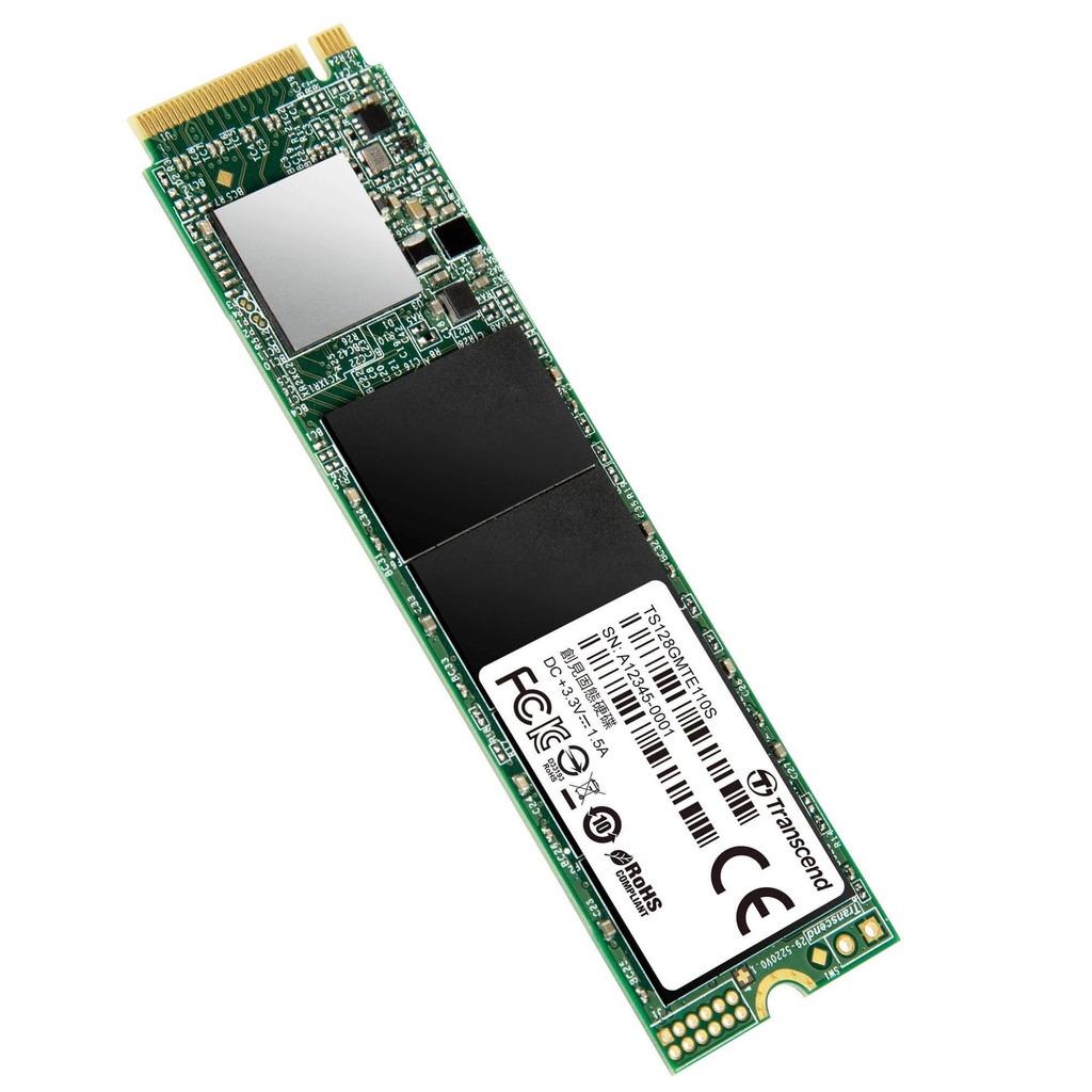 [M.2-128-NVMe] 128GB Gen 3 x4 NVMe 8GT/sec M.2 Solid State Drive 3D TLC (2280)