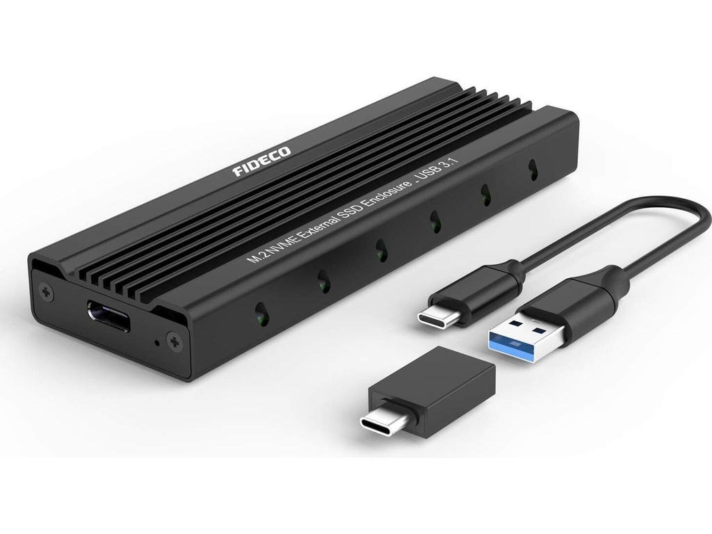 [XF25SD-06_XF25SD-05] Mecer External Chassis W/NVMe and SATA III M.2 Slot (2242 / 2260 / 2280) to USB3.2 Type C Interface 10Gbp/s.