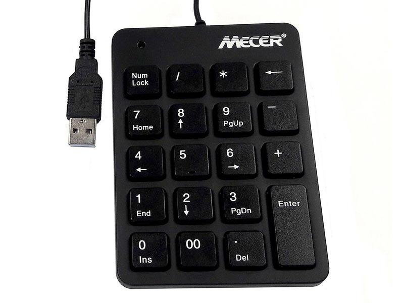 [KP-04U] Mecer USB Numeric Keypad - Black