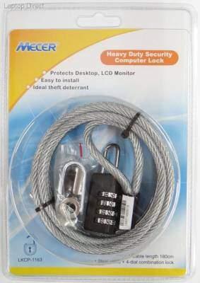 [LKCP-1163] Mecer 4-Dial Desktop PC Cable Lock