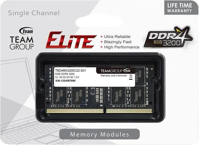 [DDR4-3200-NB8G] 8GB 260PIN DDR4-3200 SODIMM Module