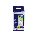 Brother Black on White Laminated Labeling Tape 12mm x 8m