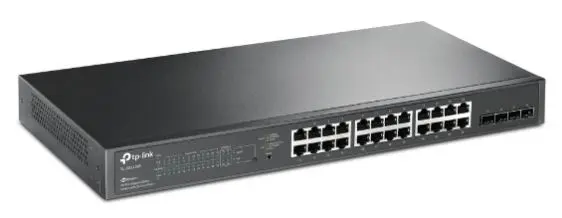 [TL-SG2428P] TP-Link 24-Port Gigabit Smart Switch with PoE+