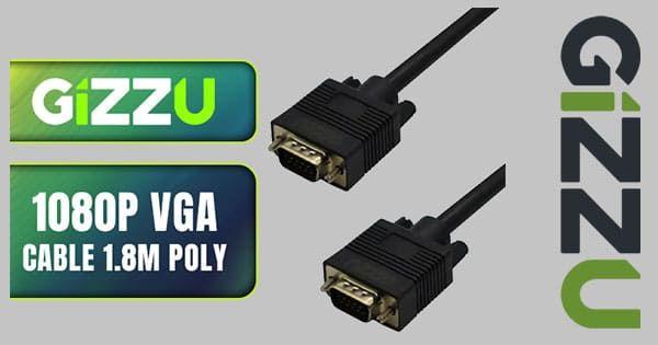 [GCPVV18] Gizzu 1080P VGA Cable 1.8m Poly