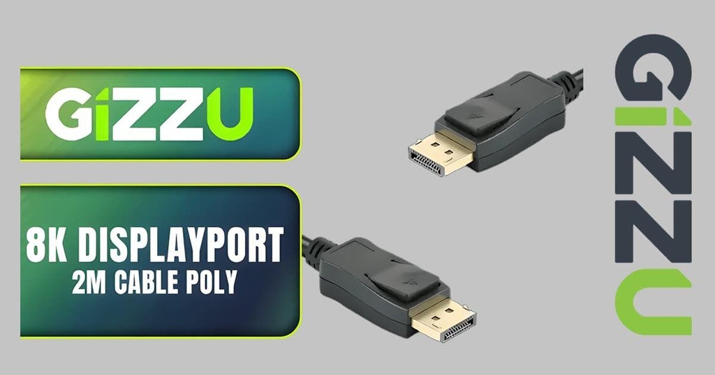 [GCPDPDP2] Gizzu 8K DisplayPort Cable 2m Poly