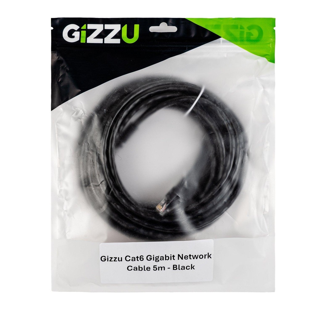 [GCPCAT6005-BK] Gizzu CAT6 0.5m Fly Lead Black