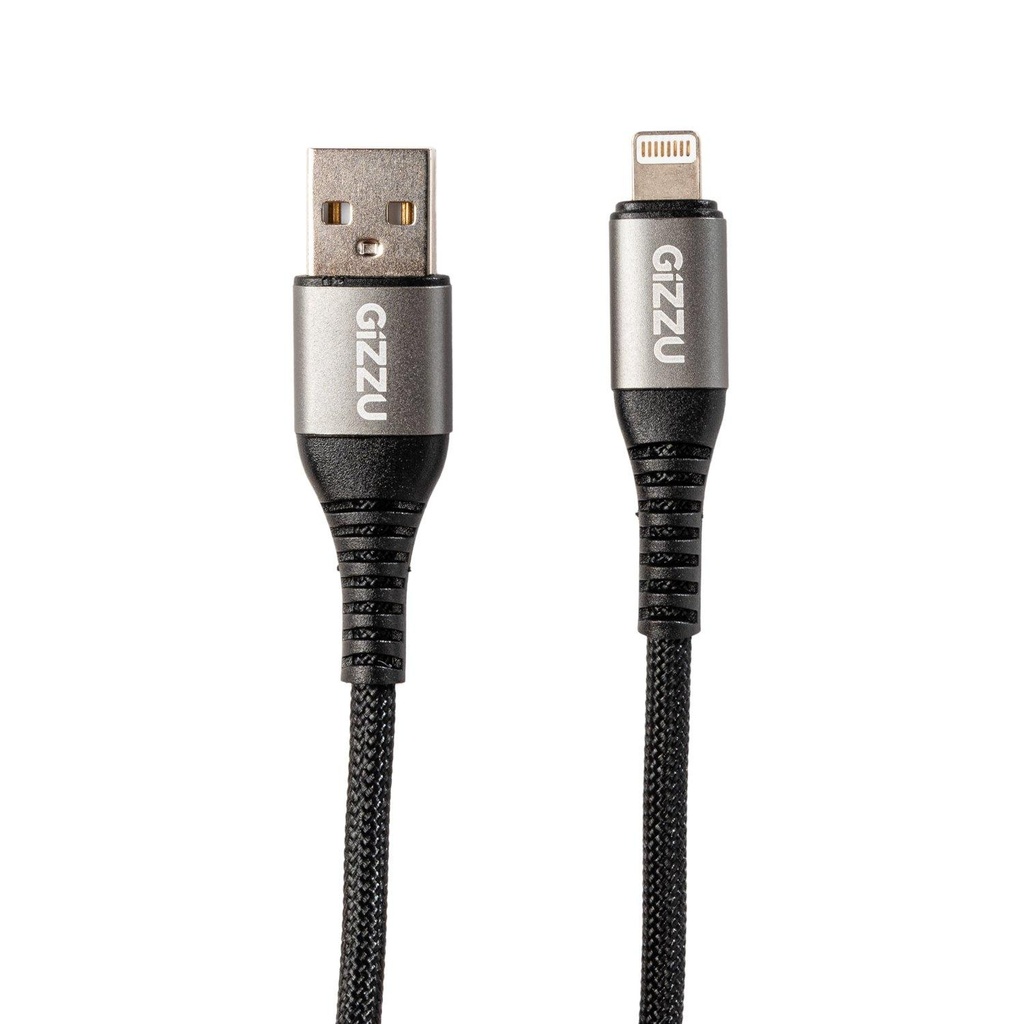 Gizzu USB-A to Lightning 12W Cable 1M Poly