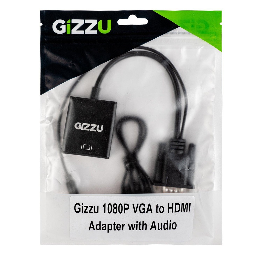 [GAPVHA] Gizzu 1080P VGA to HDMI with Audio Adapter Poly