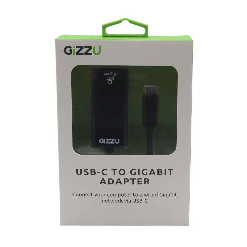 Gizzu USB-C to Gigabit Adapter Polybag - White 