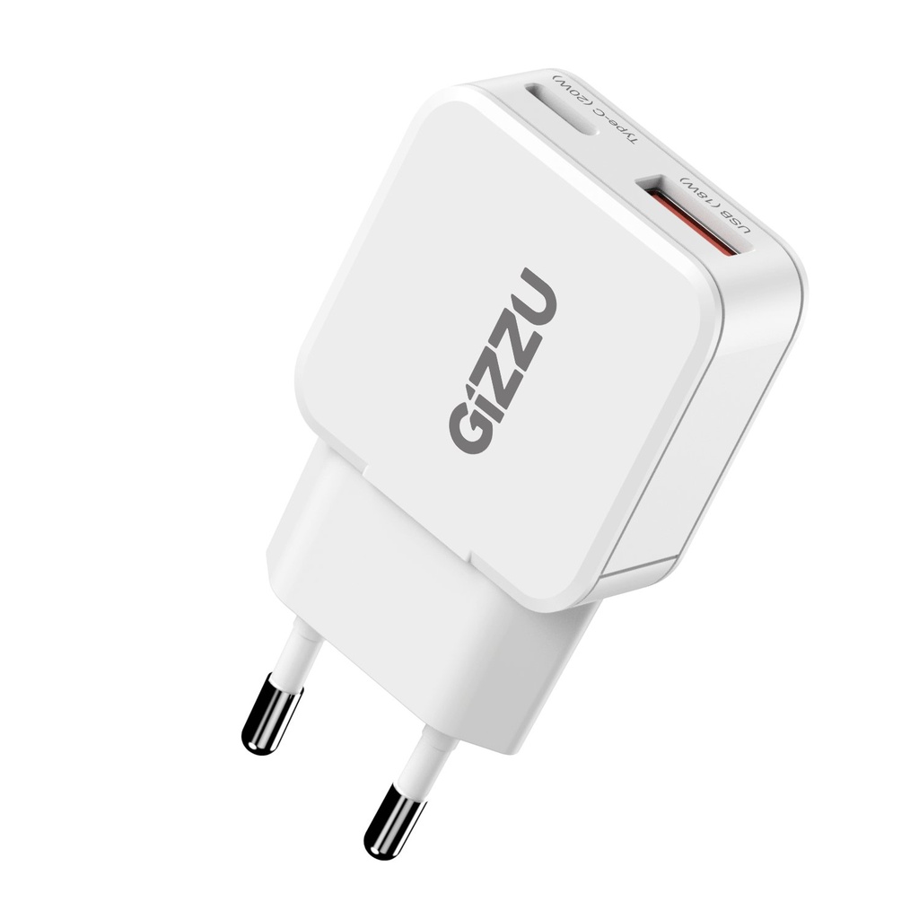 [GWCCU20W] GIZZU Wall Charger Dual 20W PD