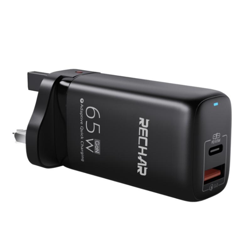 [GWCCU65W] GIZZU Wall Charger Dual 65W GAn