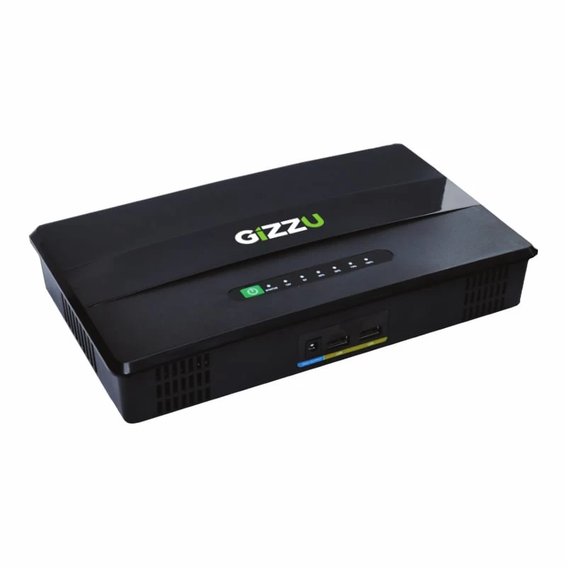 [GUP60WPRO] Gizzu 60W 69Wh 21600mAh Mini POE DC UPS LifePO4 - Black