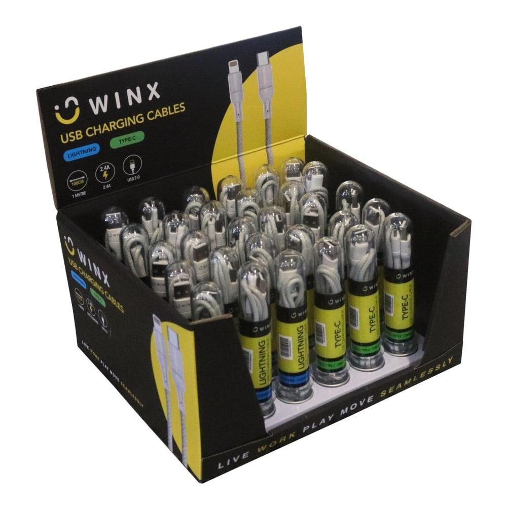 [WX-CB103CLSET] WINX USB to Type-C|Lightning Charging Cables 