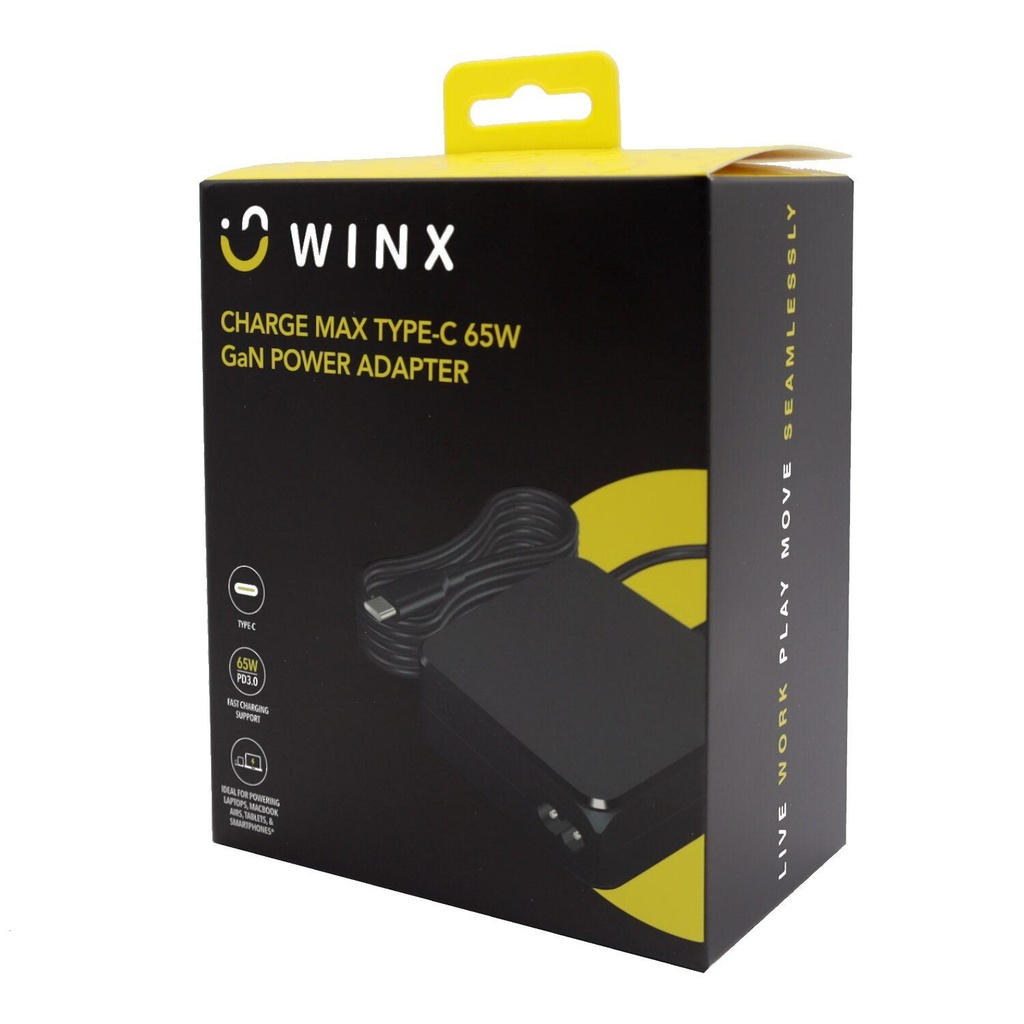 [WX-DC103] WINX Max Type-C 65W GaN Notebook Charger