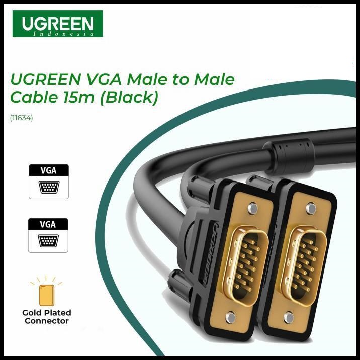 [VG101-11630] UGREEN VGA M to M Cable 1.5m black