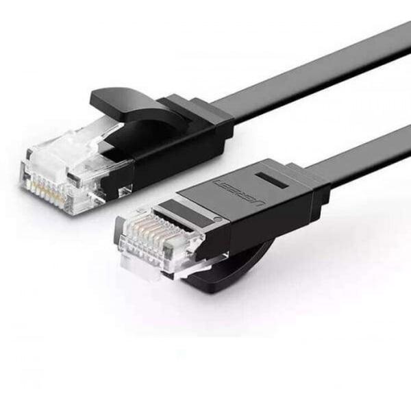 [NW102-50173] UGREEN Cat 6 U/UTP Lan Flat Cable 1m (Black)