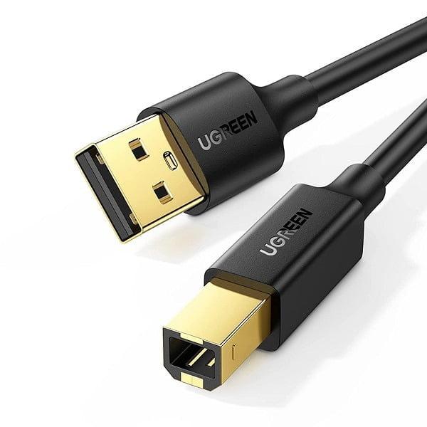 [US135-10350] UGREEN USB 2.0 AM to BM Print Cable 1.5m (Black)