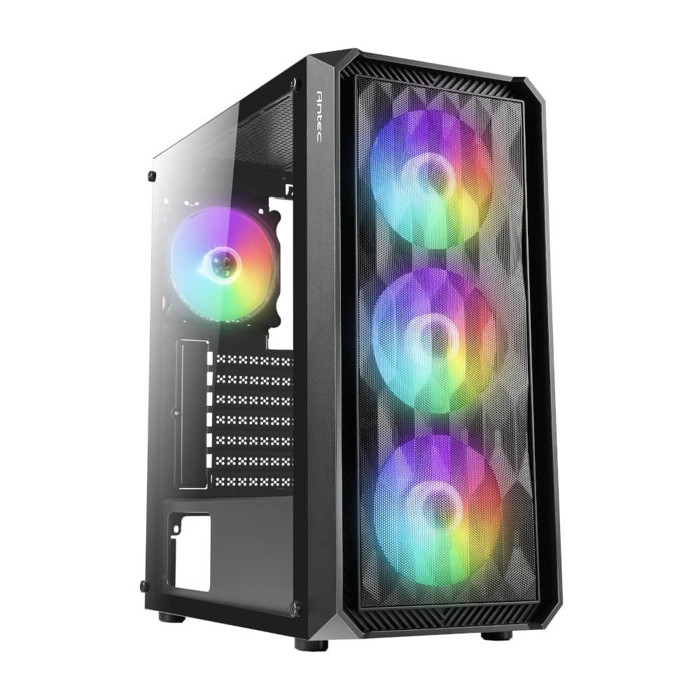 [NX292_ARGB] Antec NX292 ATX | Micro-ATX | ITX RGB Mid-Tower Gaming Chassis - Black