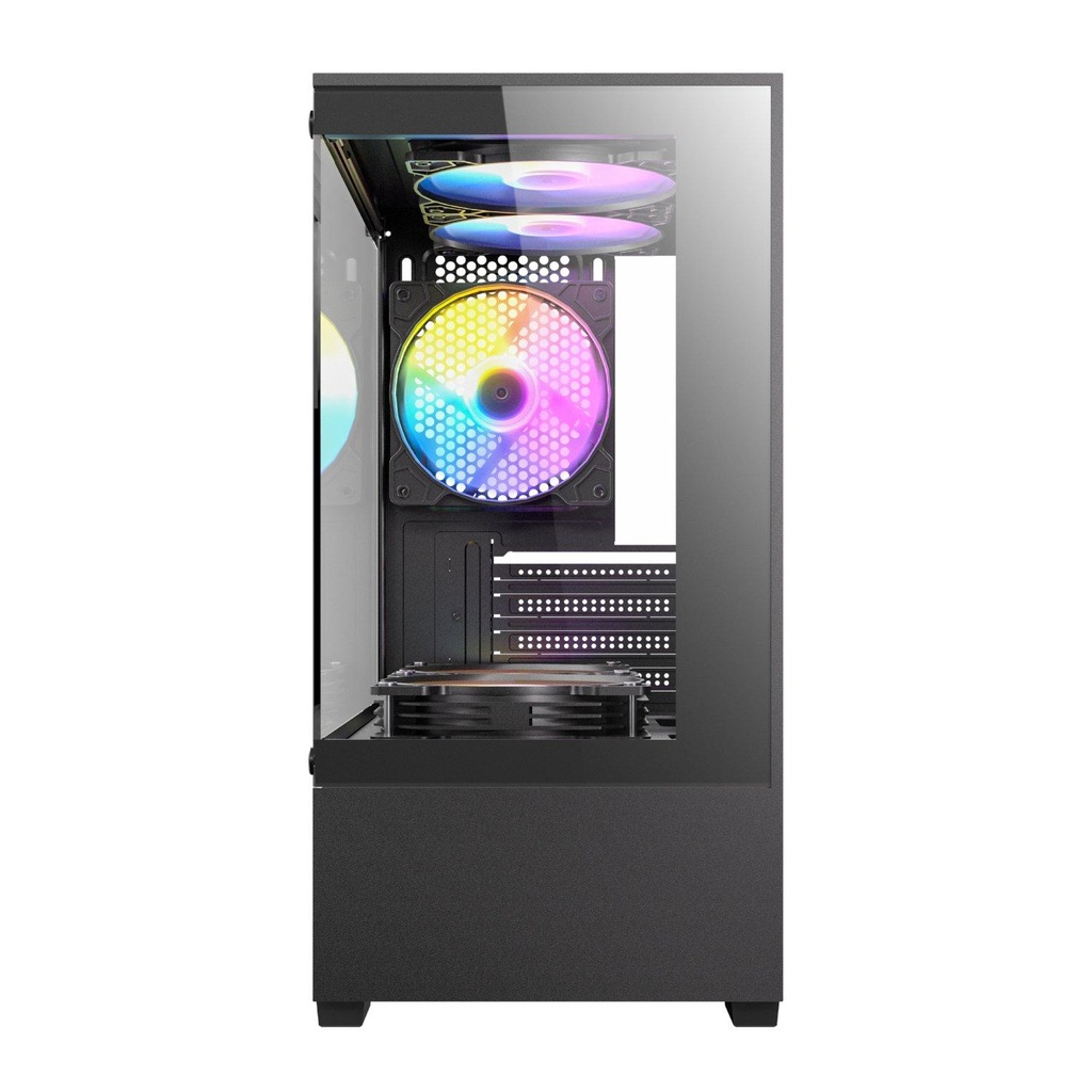 [VCX100M_RGB_ELITE] Antec VCX100M RGB Micro-ATX | ITX ARGB Mini -Tower Gaming Chassis - Black