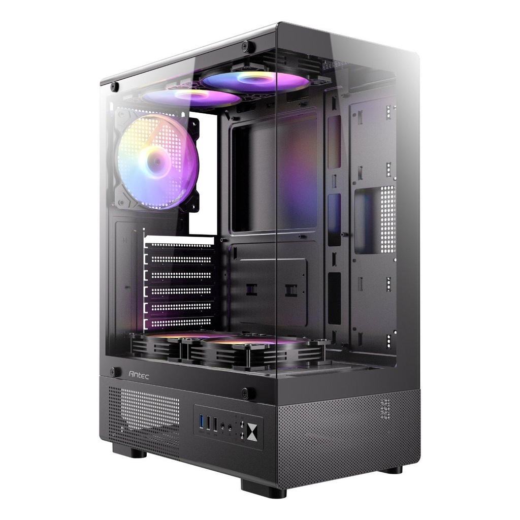 [VCX200_RGB_ELITE] Antec VCX200 RGB ATX |Micro-ATX | ITX ARGB Mini -Tower Gaming Chassis - Black