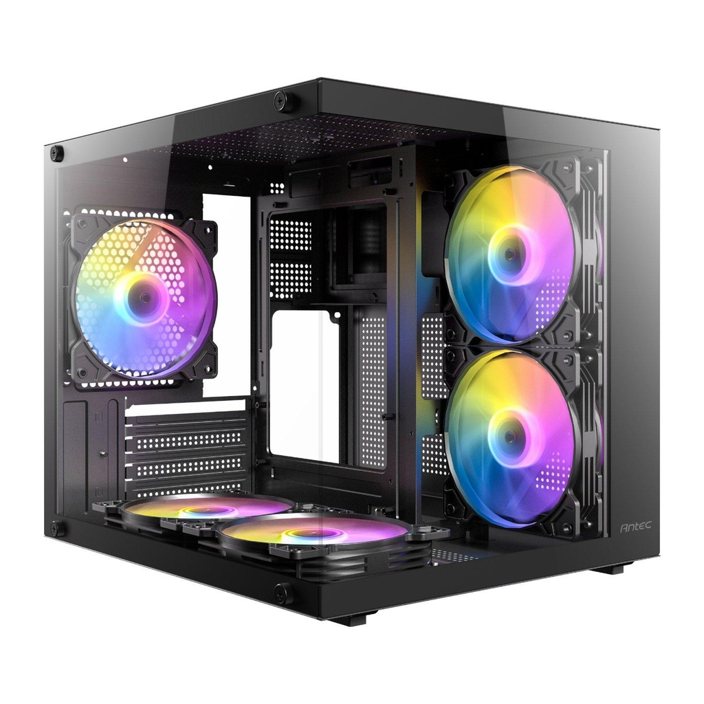 [VCX20M_RGB_ELITE] Antec VCX20M RGB Micro-ATX | ITX ARGB Mini -Tower Gaming Chassis - Black