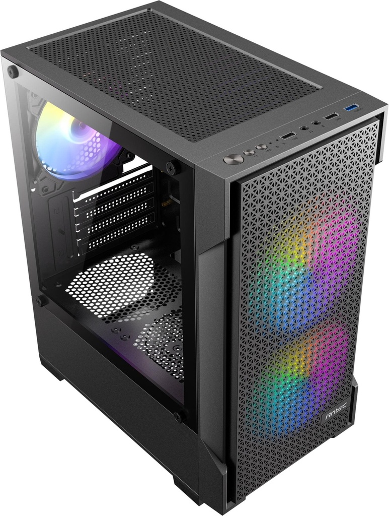 [VX100M] Antec VX100M Micro-ATX | ITX ARGB Mini -Tower Gaming Chassis - Black